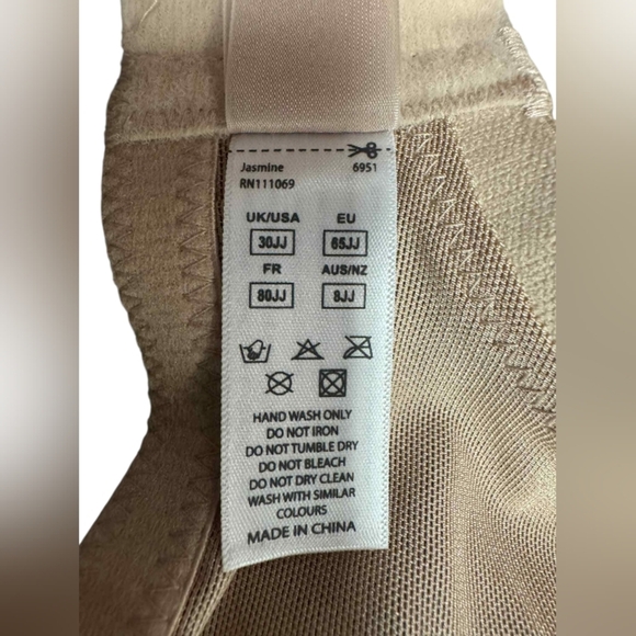 Panache NWT Balconnet Jasmine Bra Caramel Nude Lace Size 30JJ - Picture 6 of 6